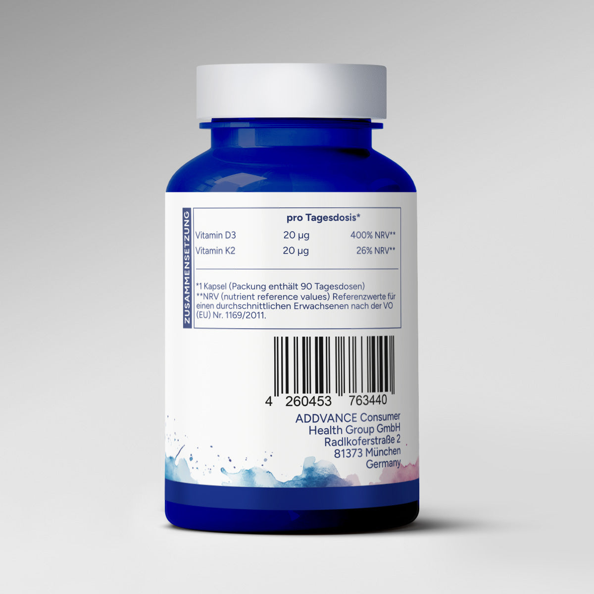 Vitamine D3+K2 (90 gélules)