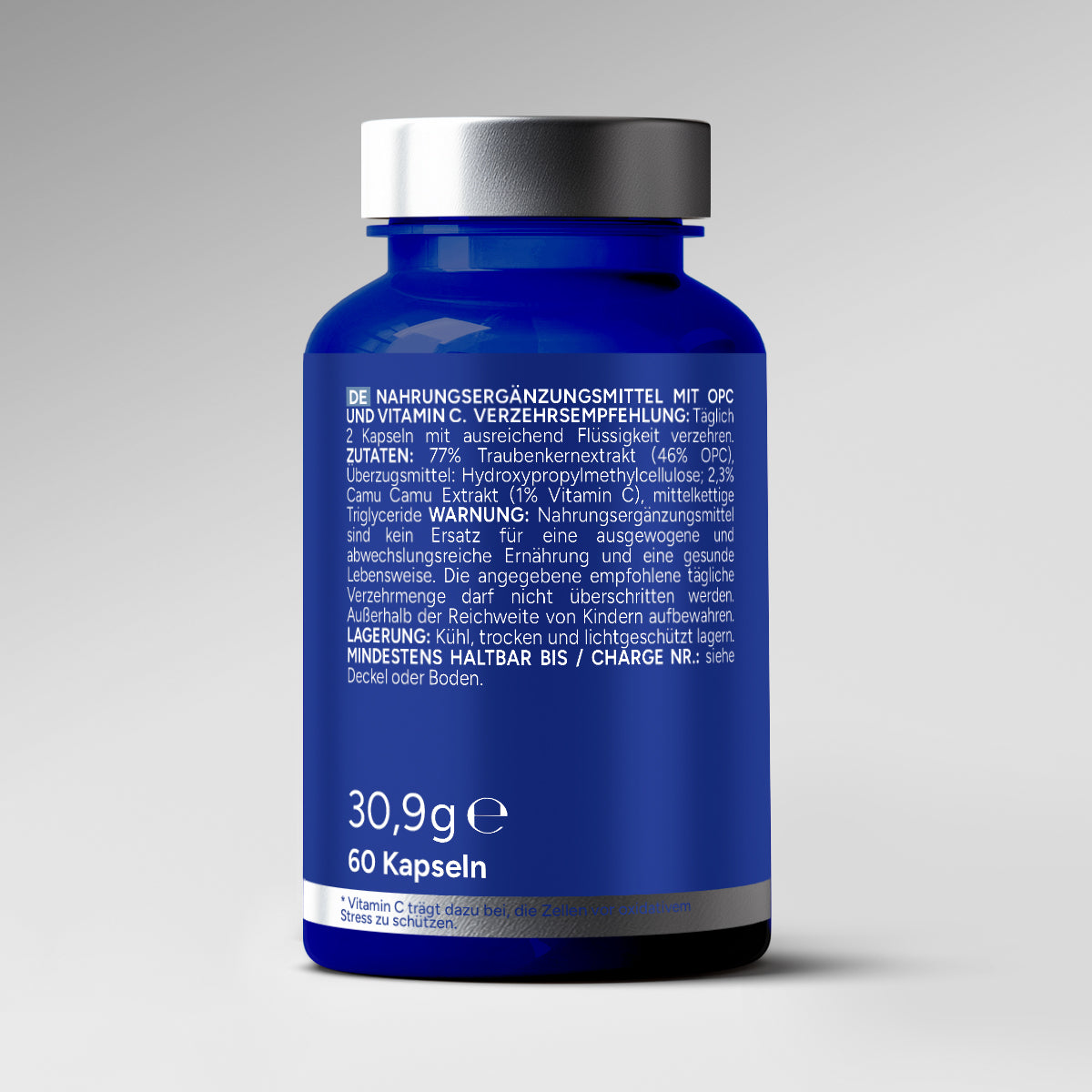 OPC Traubenkernextrakt + Vitamin C (60 Kapseln)