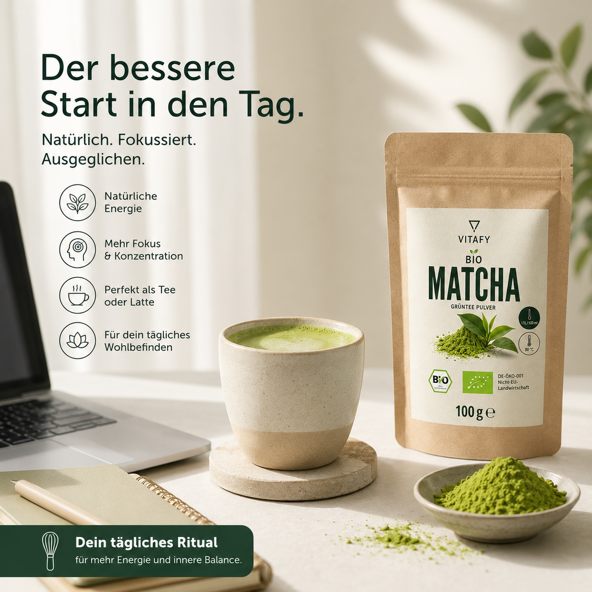 Bio Matcha Grünteepulver (100g)