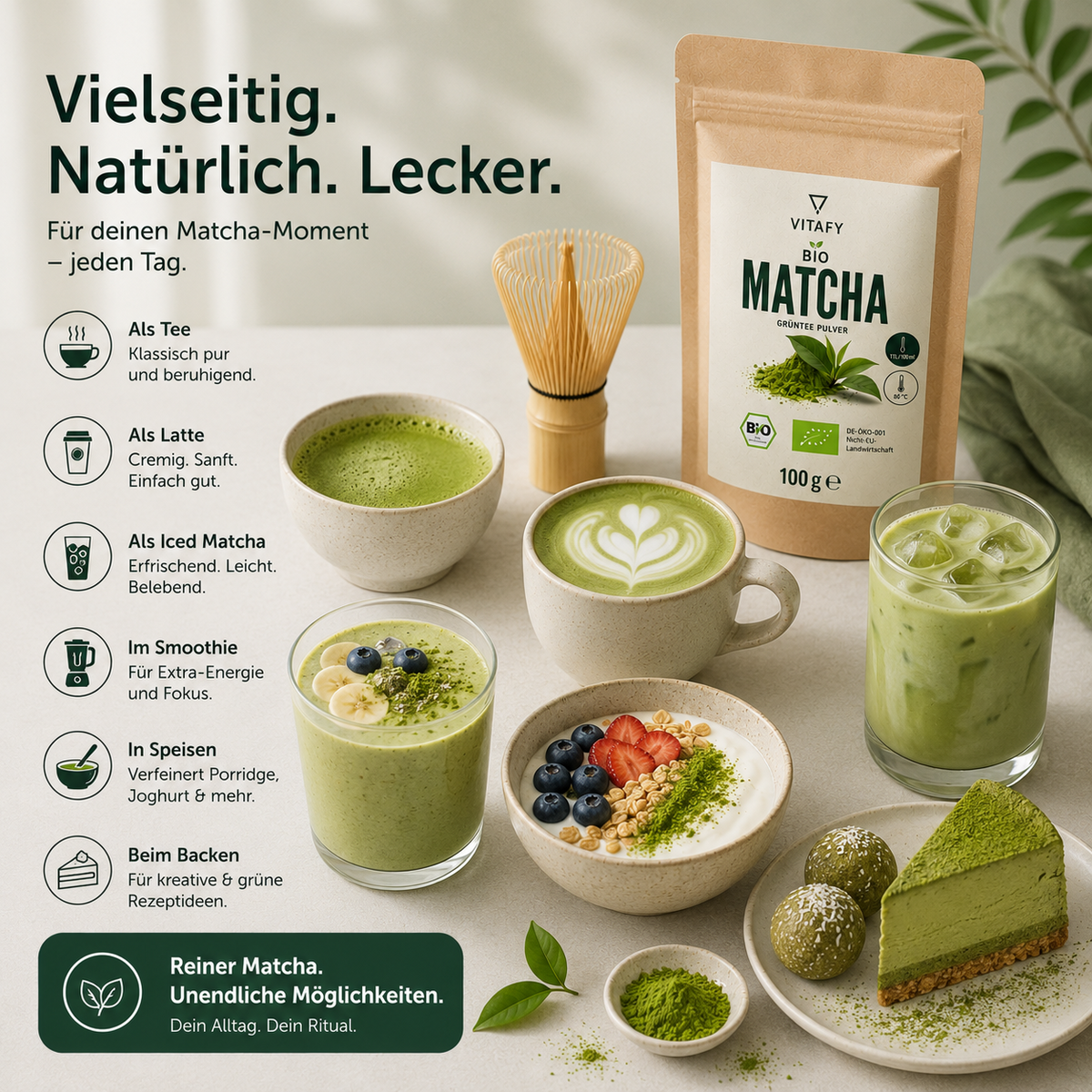 Bio Matcha Grünteepulver (100g)