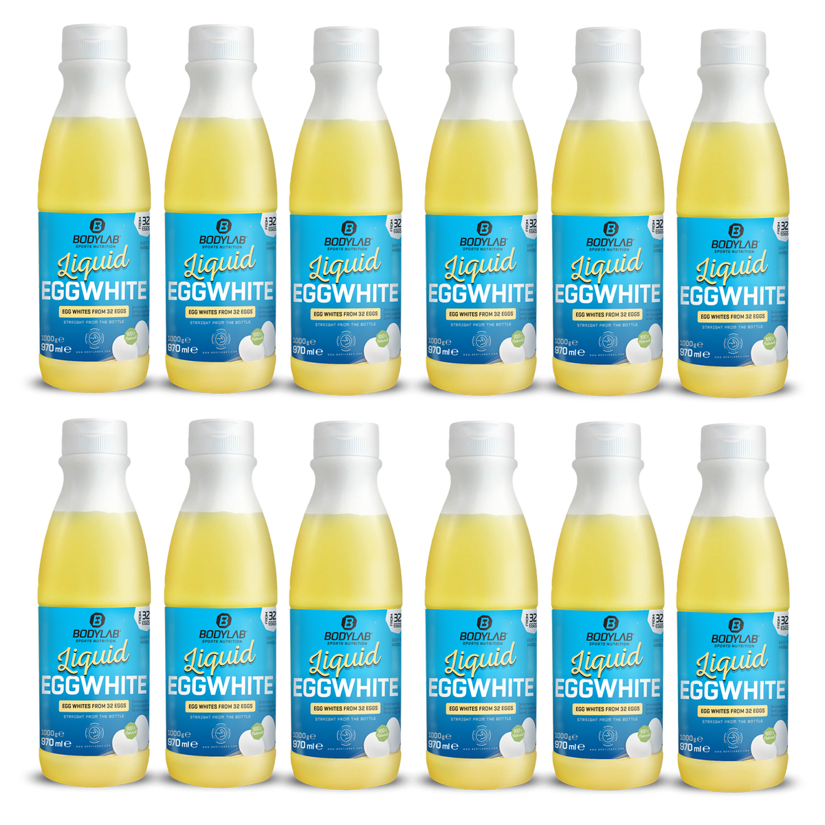 12 x Liquid EGGWHITE - 100% natural (je 970ml)