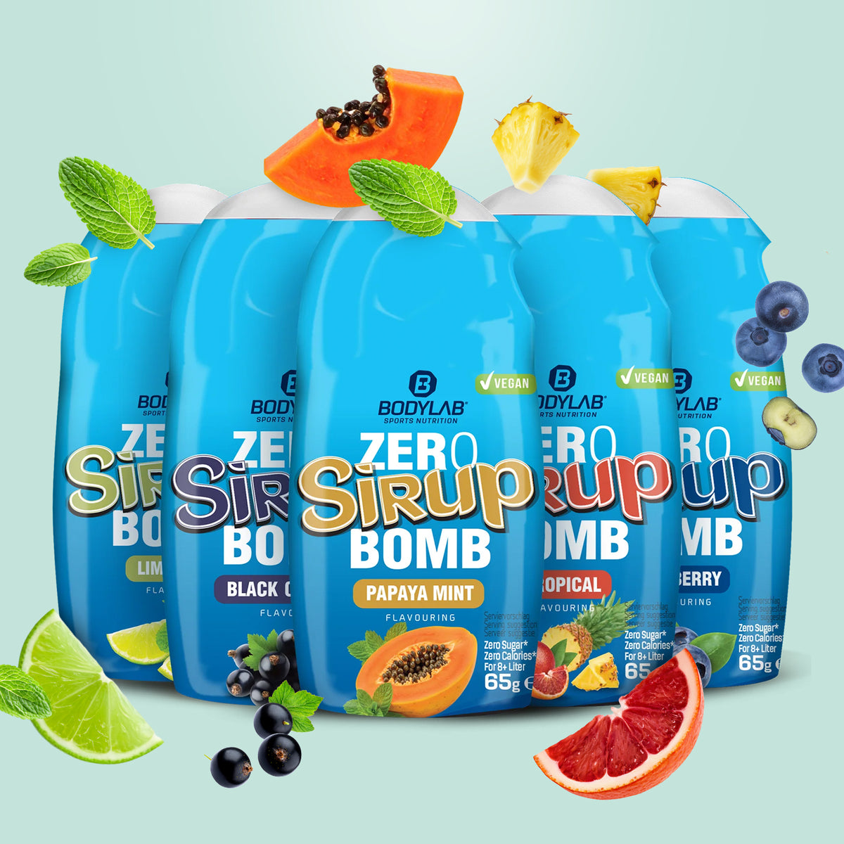 BOMBE de sirop ZÉRO 1.0 - 4.0 Boîte (5x65ml)