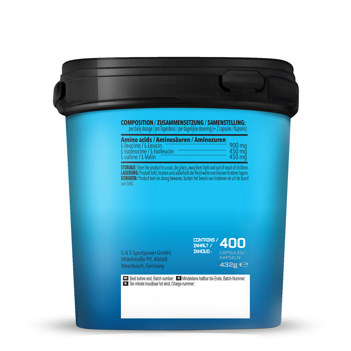 BCAA Mega Caps (400 capsules)
