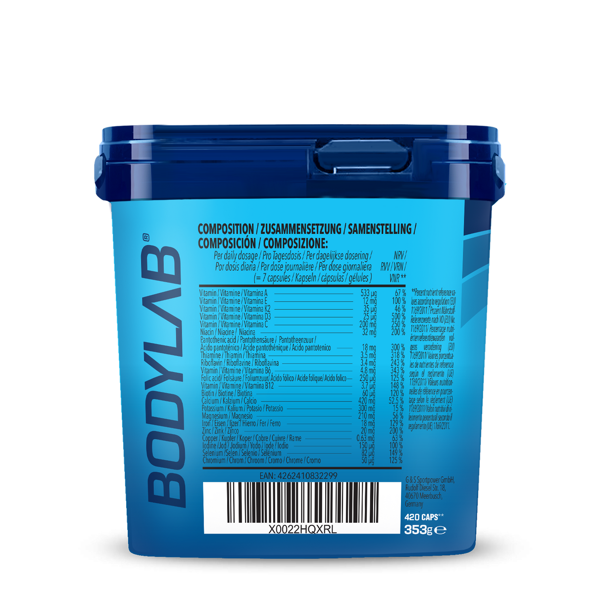 BIG PACK Bodybuilder Stack 2.0 (420 gélules)