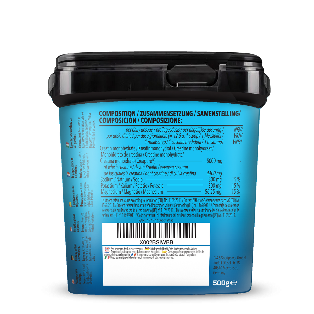 Boisson Électrolytes + Créatine (500g)