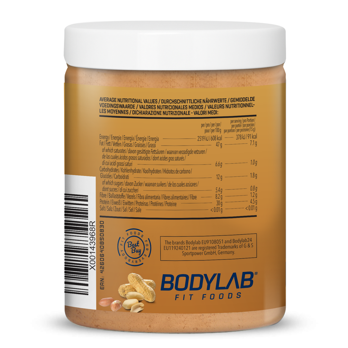 Beurre de cacahuète 100% (1000g)