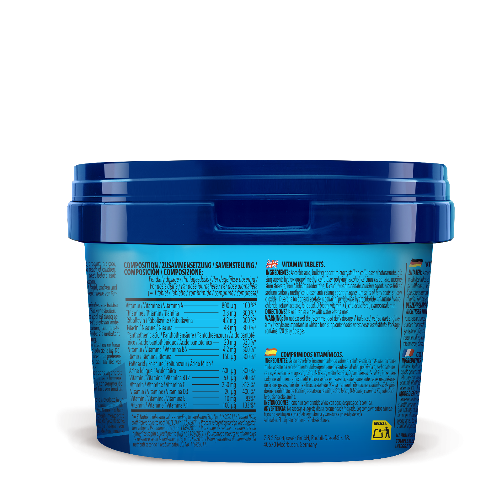 3 x Vitamines A-Z (120 comprimés chacun)