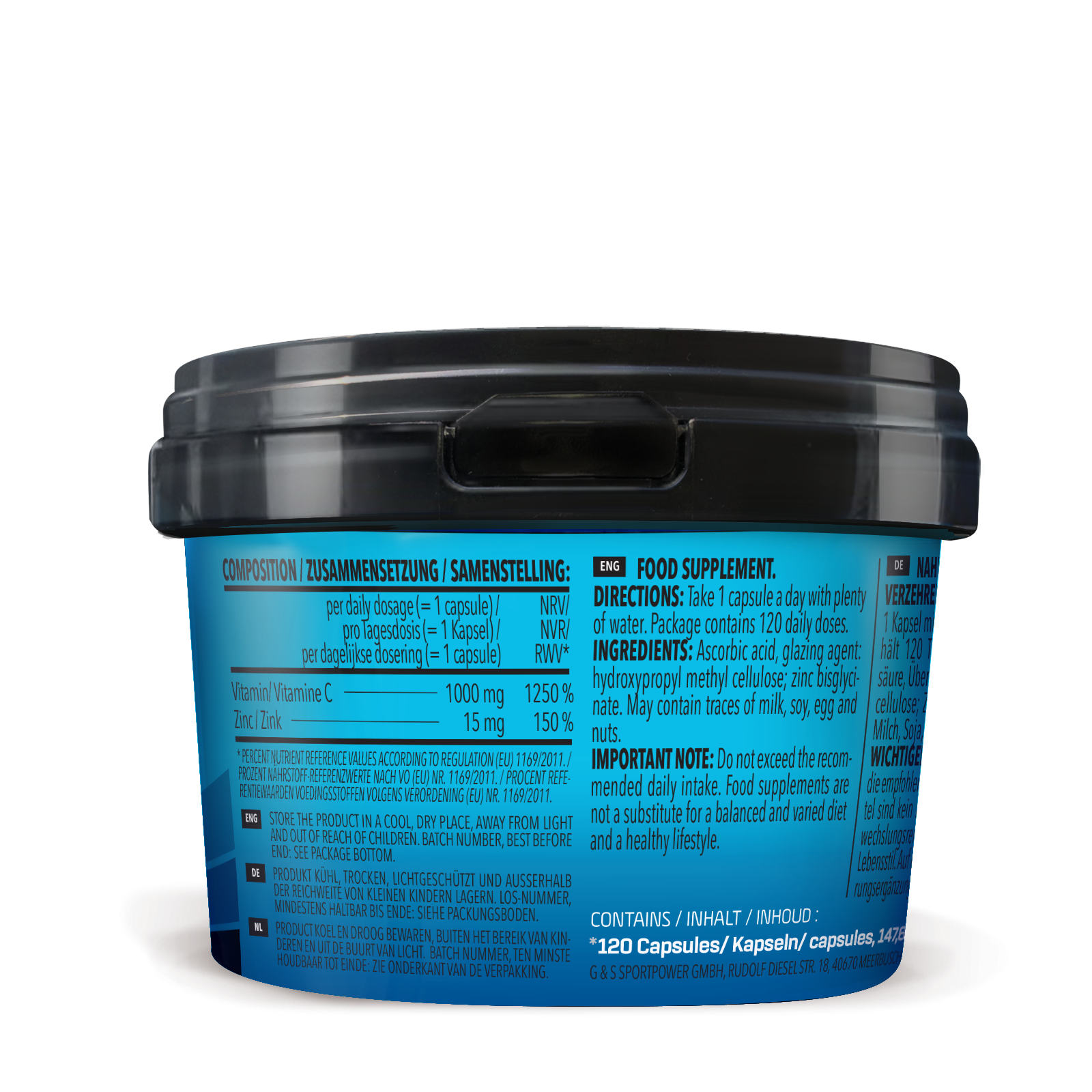 Vitamine C + Zinc (120 gélules)