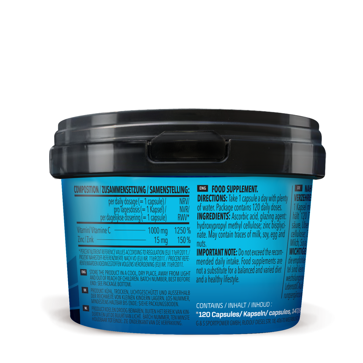Vitamine C + Zinc (120 gélules)