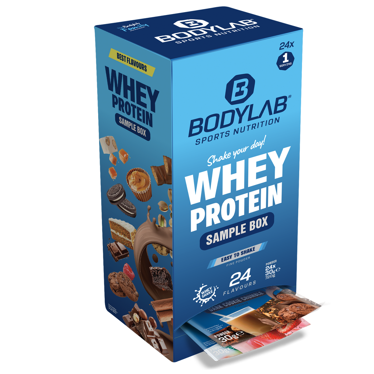 BODYLAB Whey Protein Boîte d'échantillons (24x30g)