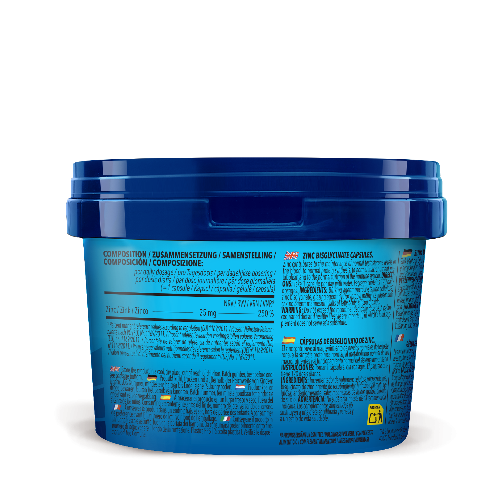 3 x Zinc Bisglycinate (je 120 Kapseln)