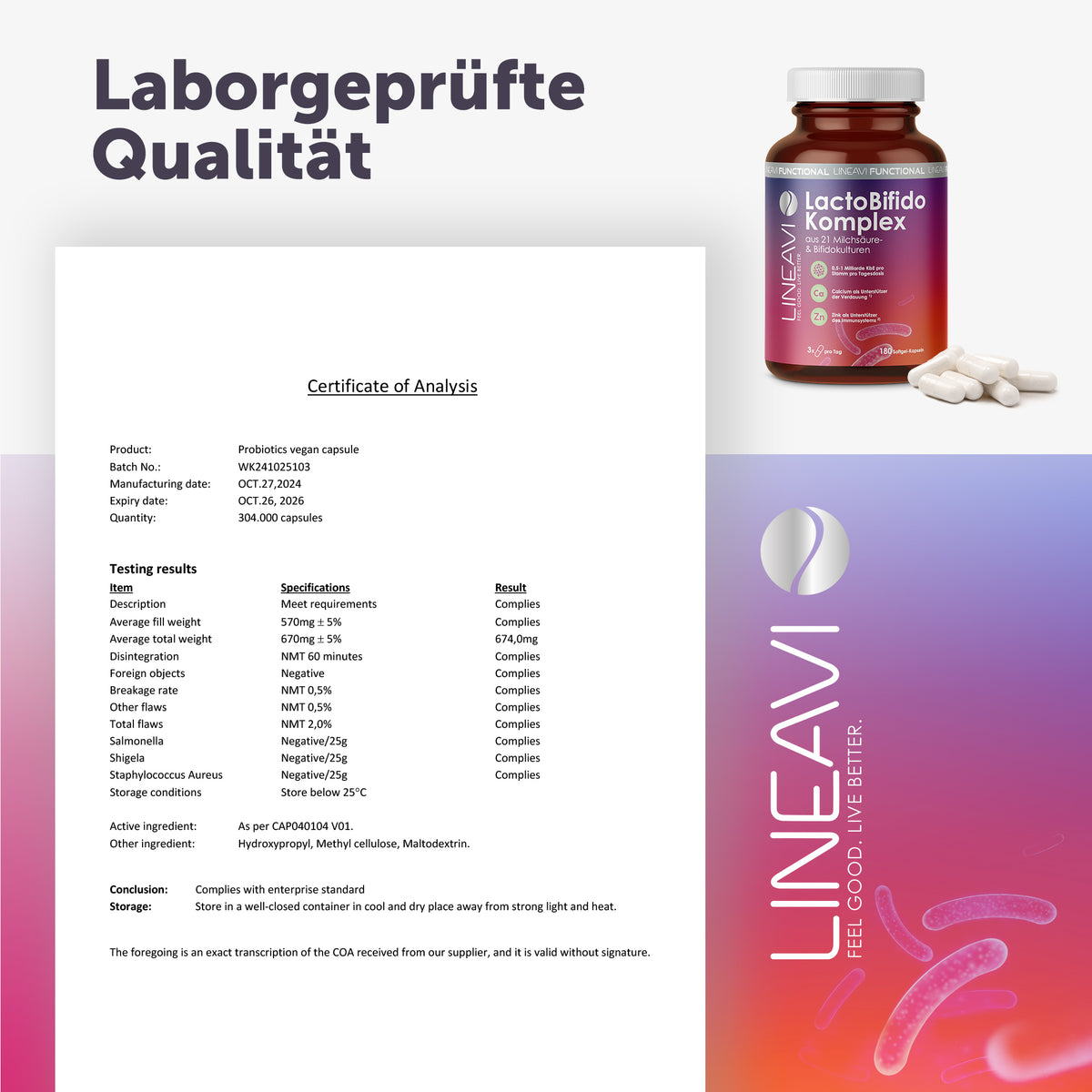 Complexe LactoBifido (180 gélules)