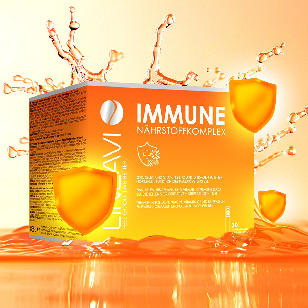 Immun Pack de 2 mois (2x30x25ml flacons buvables + 2x30 capsules Oméga 3)