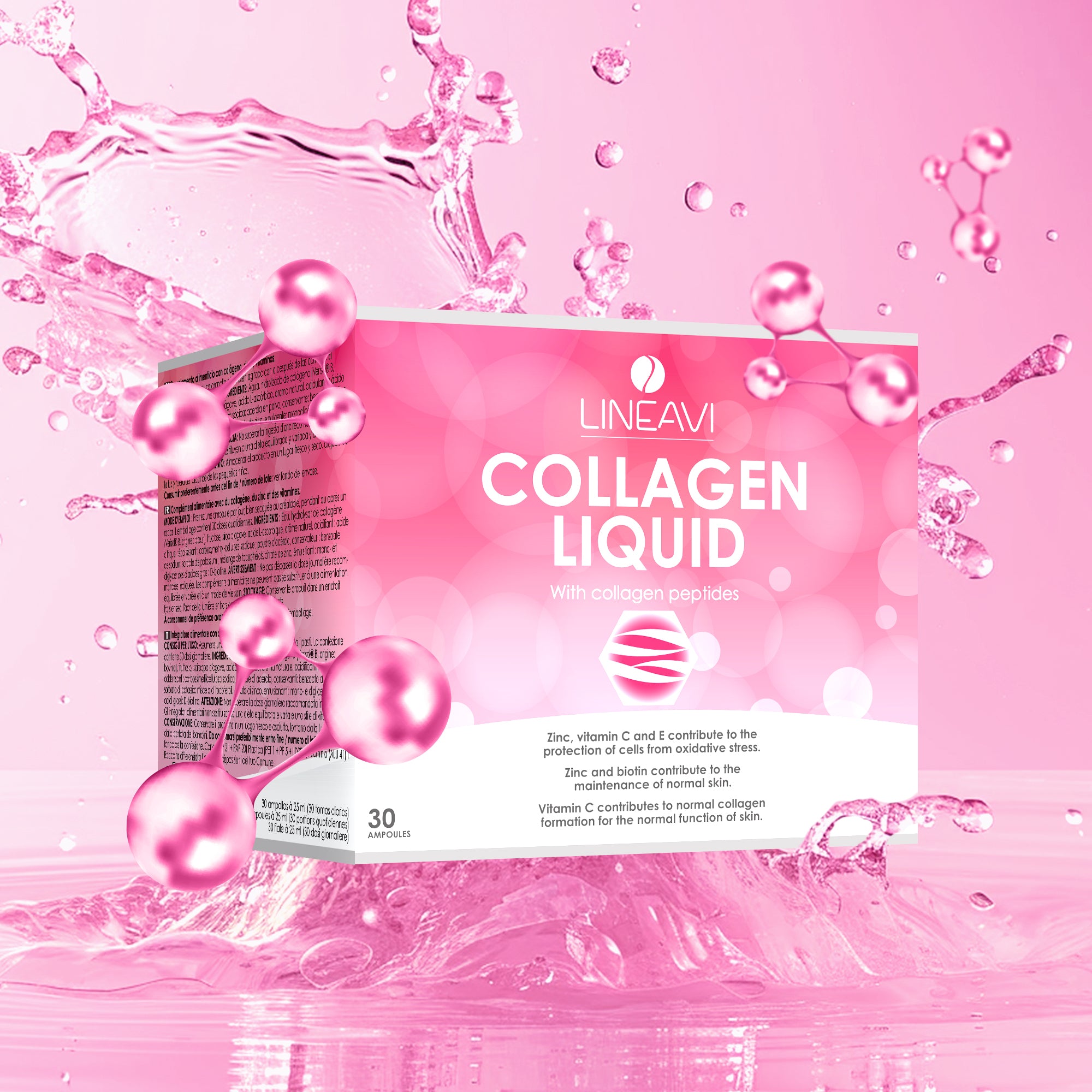 Kollagen Liquid 2-Monatspackung (2x30x25ml Trinkfläschchen)