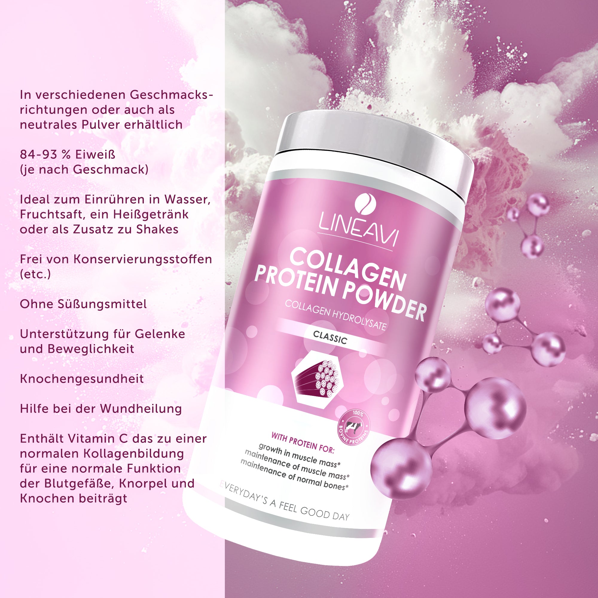 LINEAVI Kollagen Proteinpulver (400g)