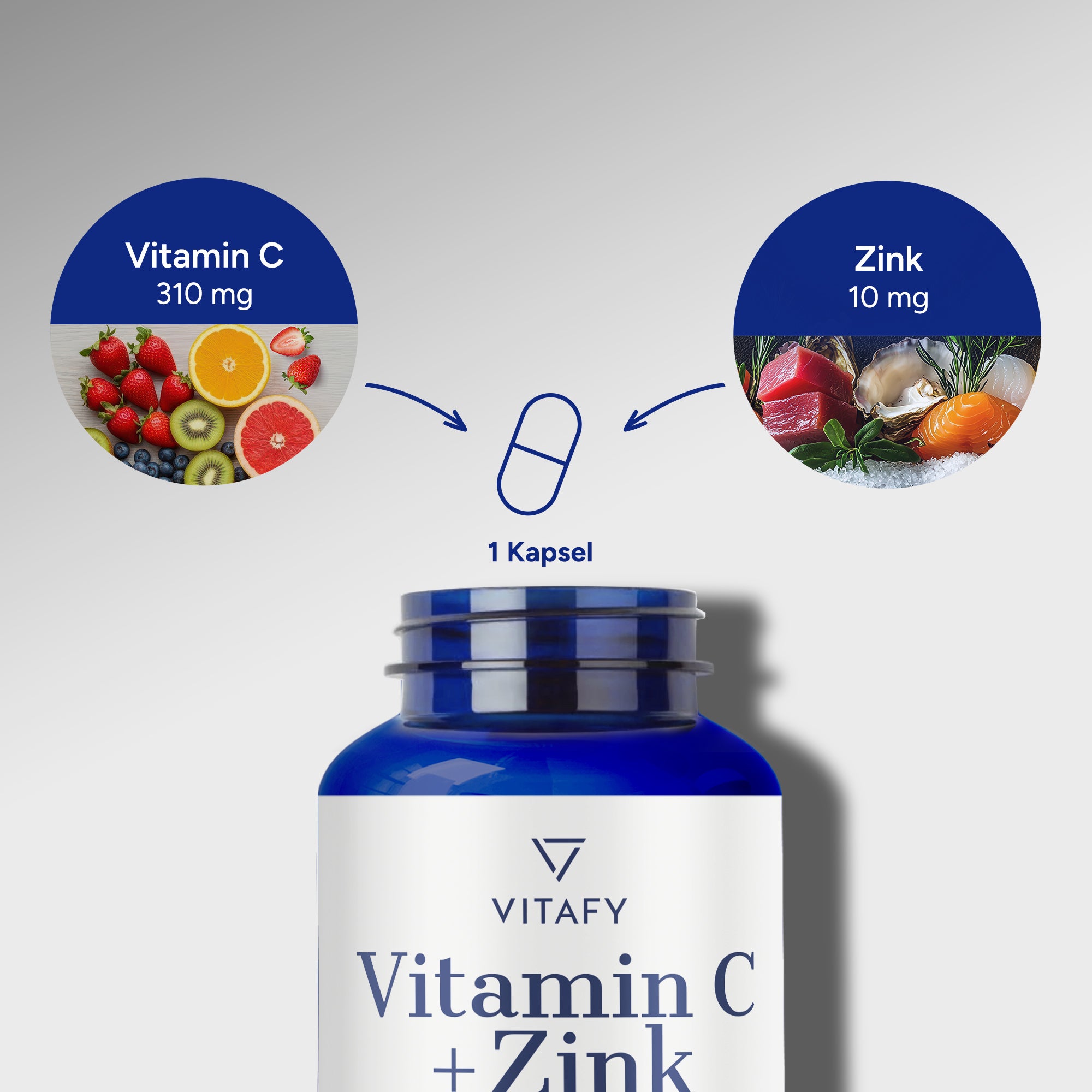 Vitamine C + Zinc (60 gélules)