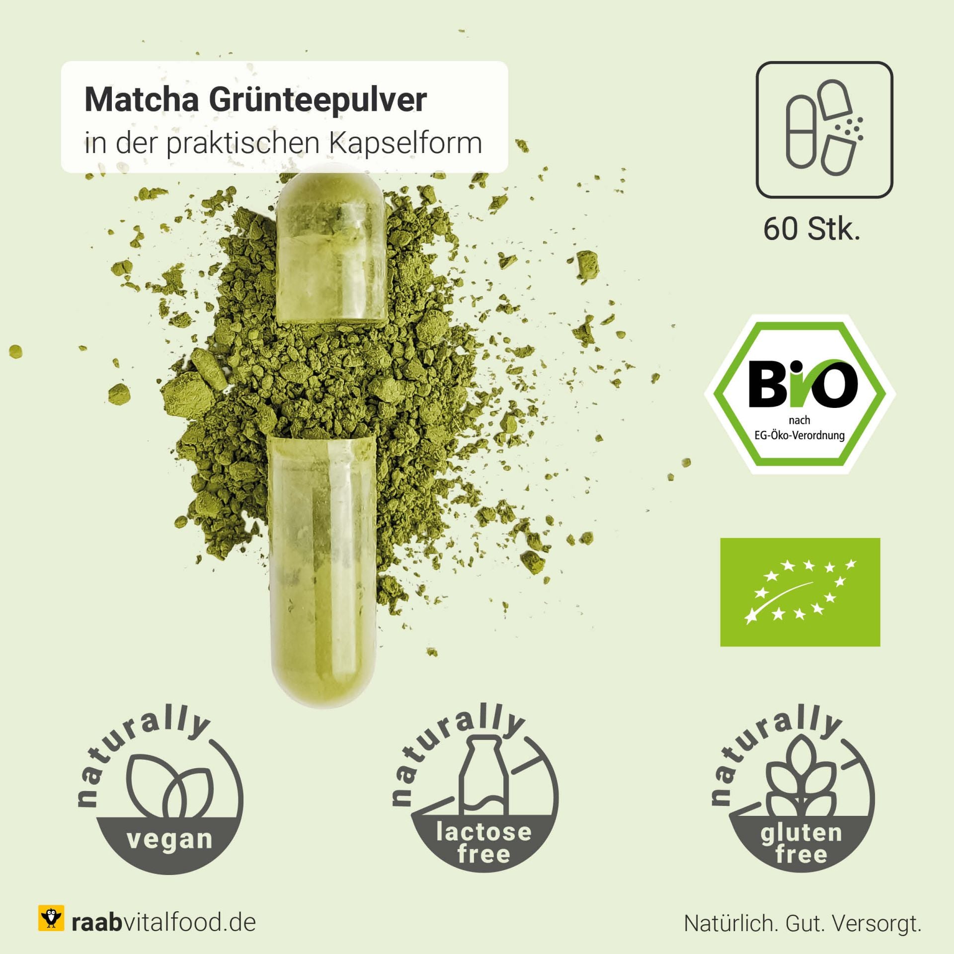 Bio Matcha Grüntee (60 Kapseln)