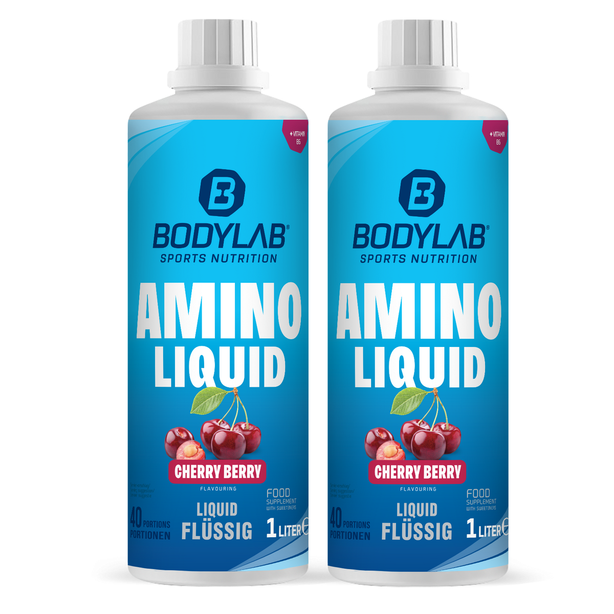 2 x Amino Liquid Cherry Berry (1000ml)
