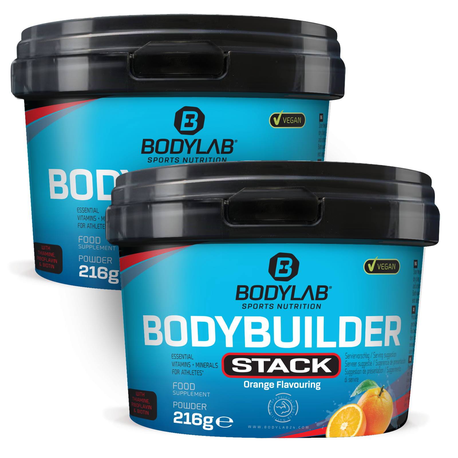2 x Bodybuilder Stack Powder (je 216g)