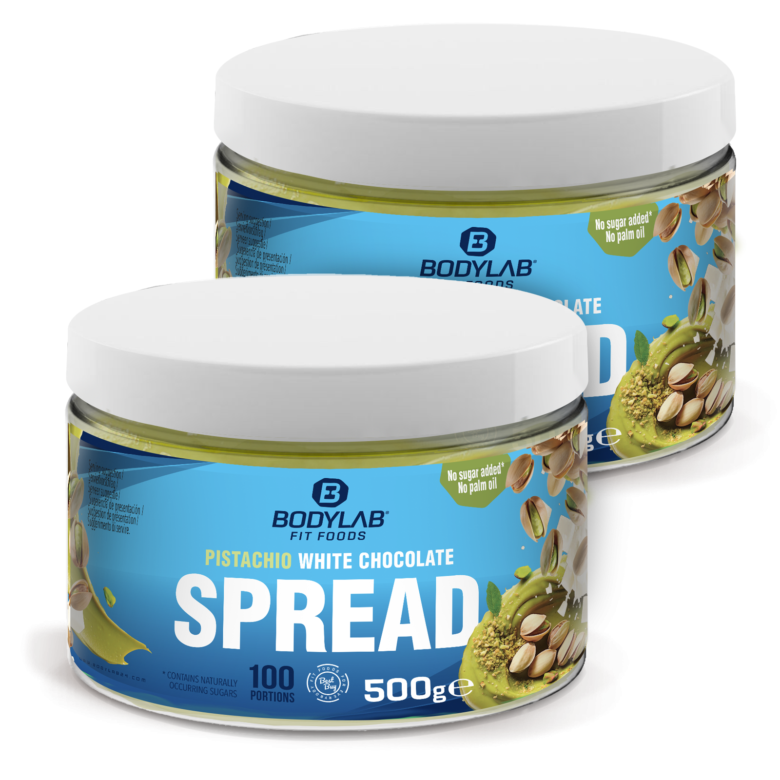 2 x Pistachio White Chocolate Spread (2 x 500g)