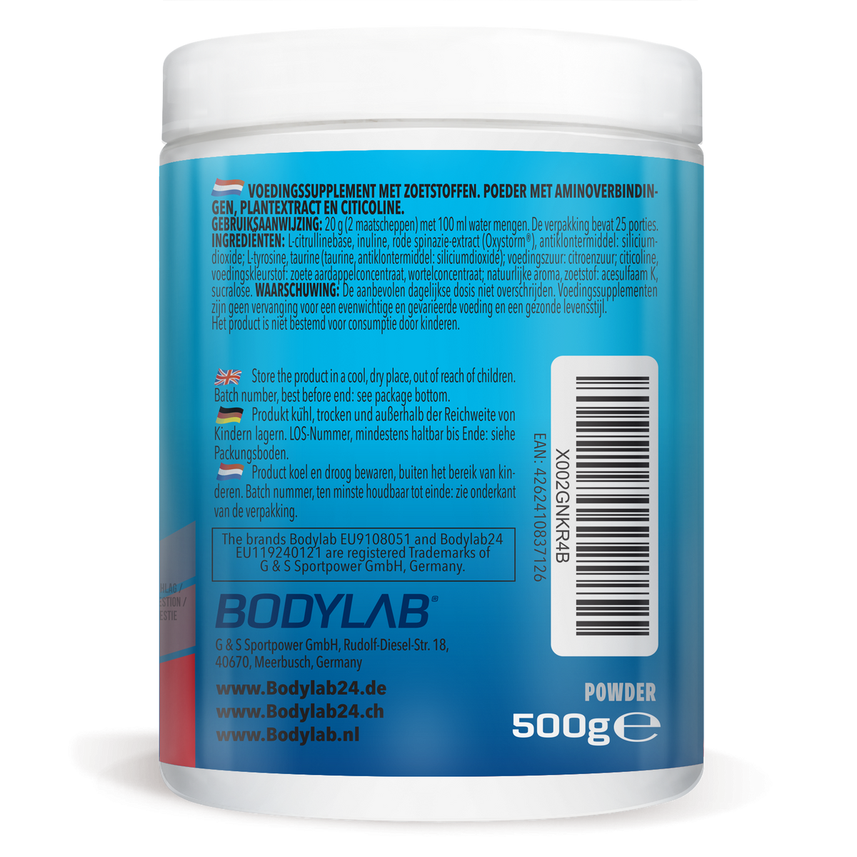 Alpha Storm - OXYSTORM® Pre Workout Orange Sanguine (500g)