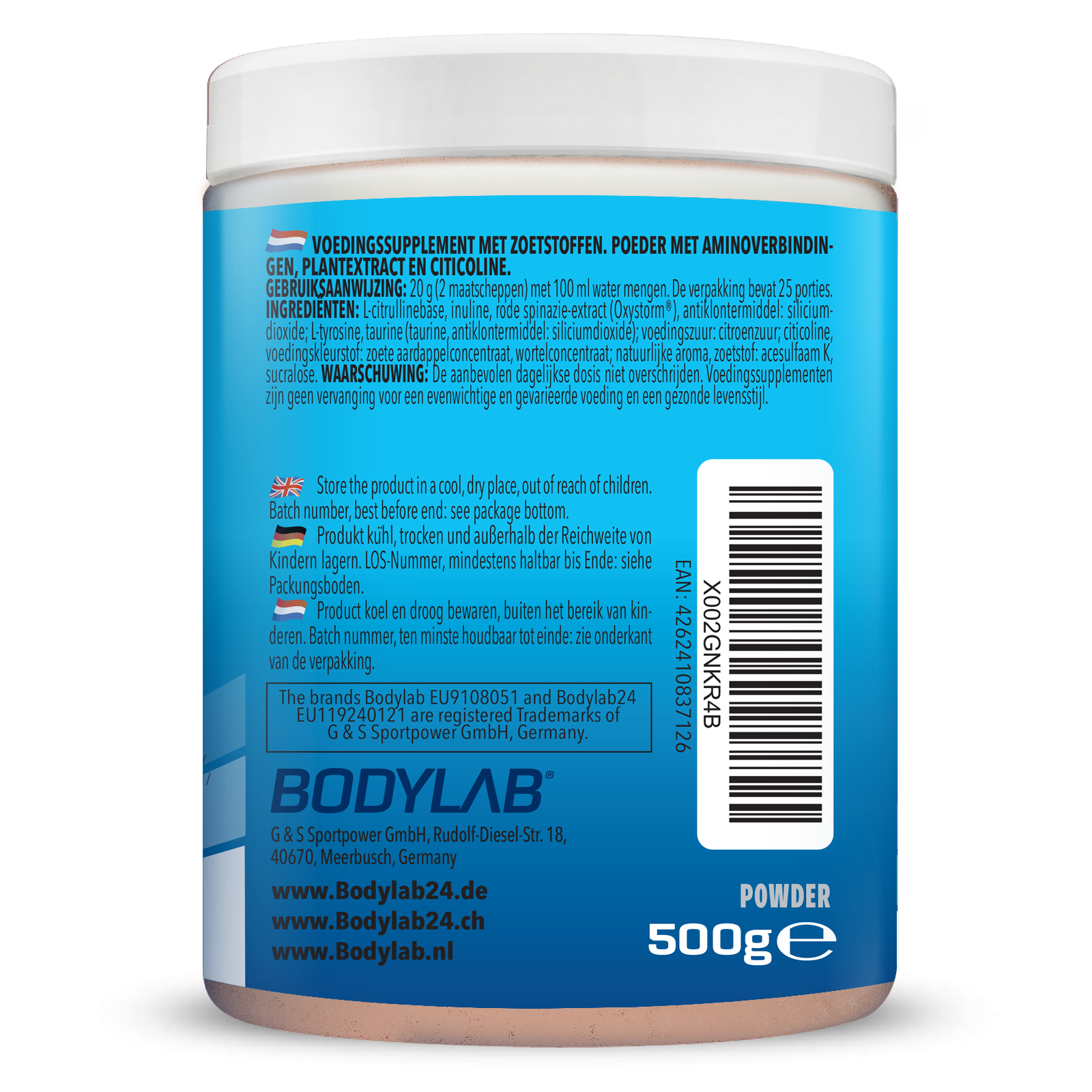 Alpha Storm - OXYSTORM® Pre Workout Orange Sanguine (500g)