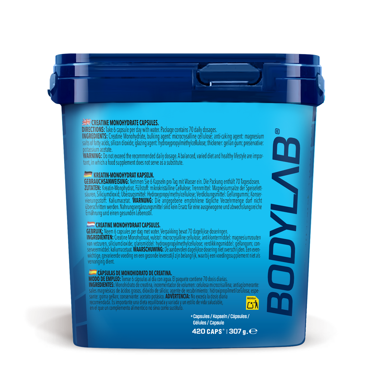 BIG PACK Créatine Monohydrate (420 gélules)