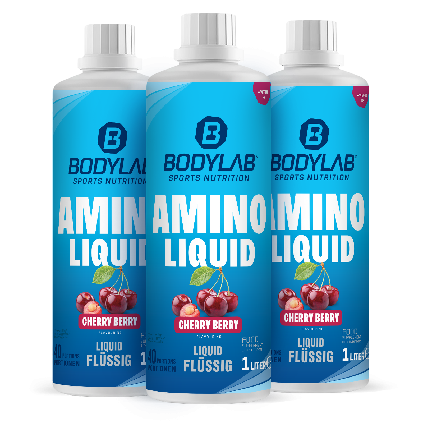3 x Amino liquide cerise-baies (1000 ml)