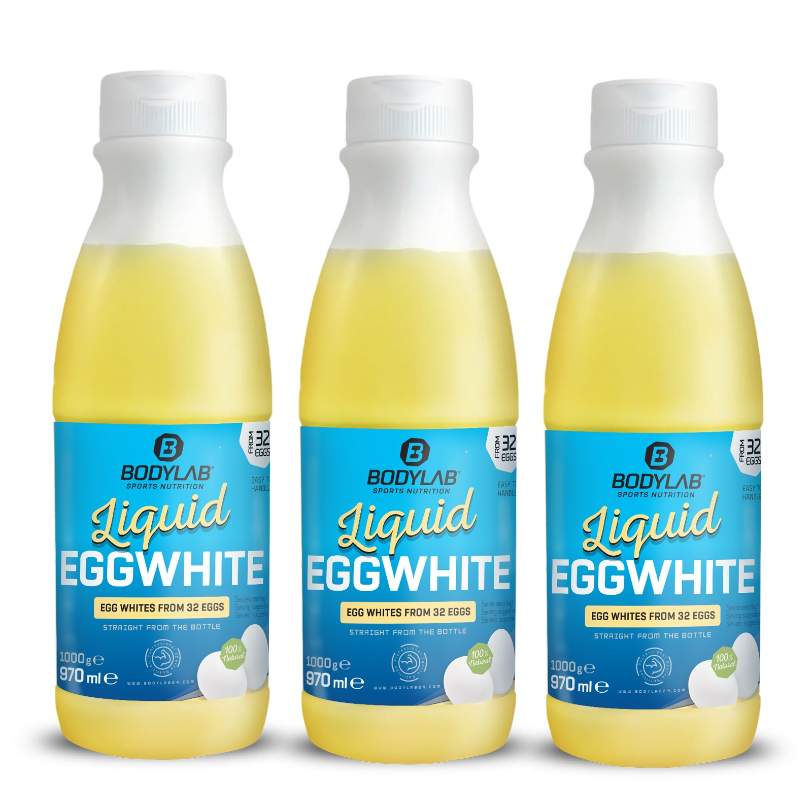 3 x Blanc d'œuf liquide - 100% naturel (970ml chacun)