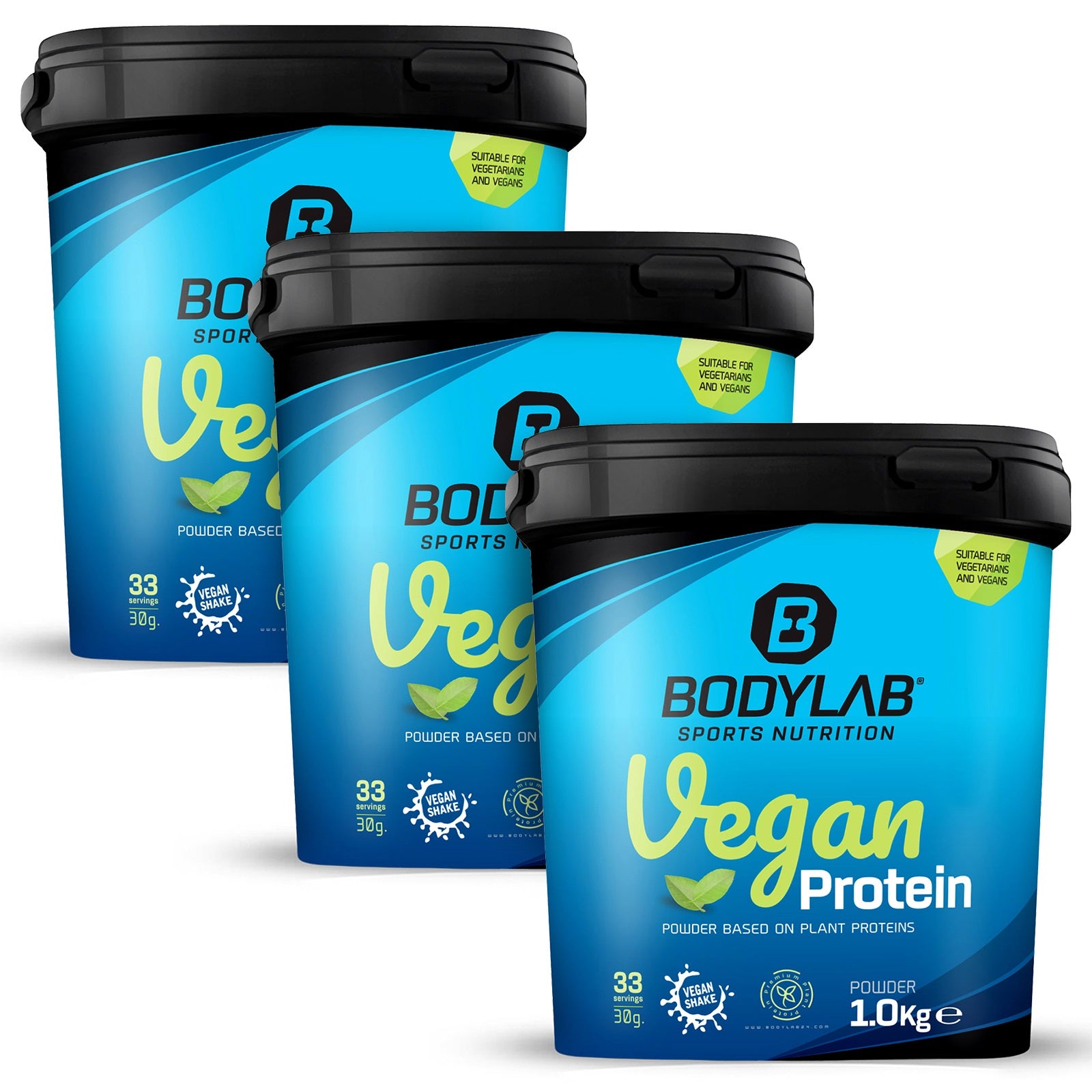 3 x Vegan Protein (1000g)