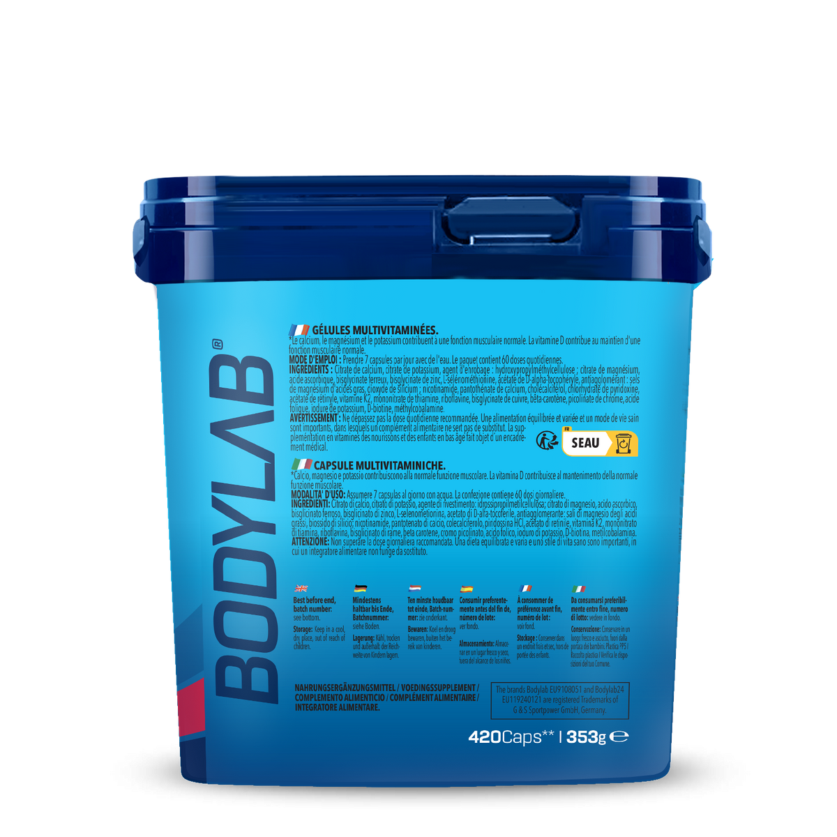 BIG PACK Bodybuilder Stack 2.0 (420 gélules)