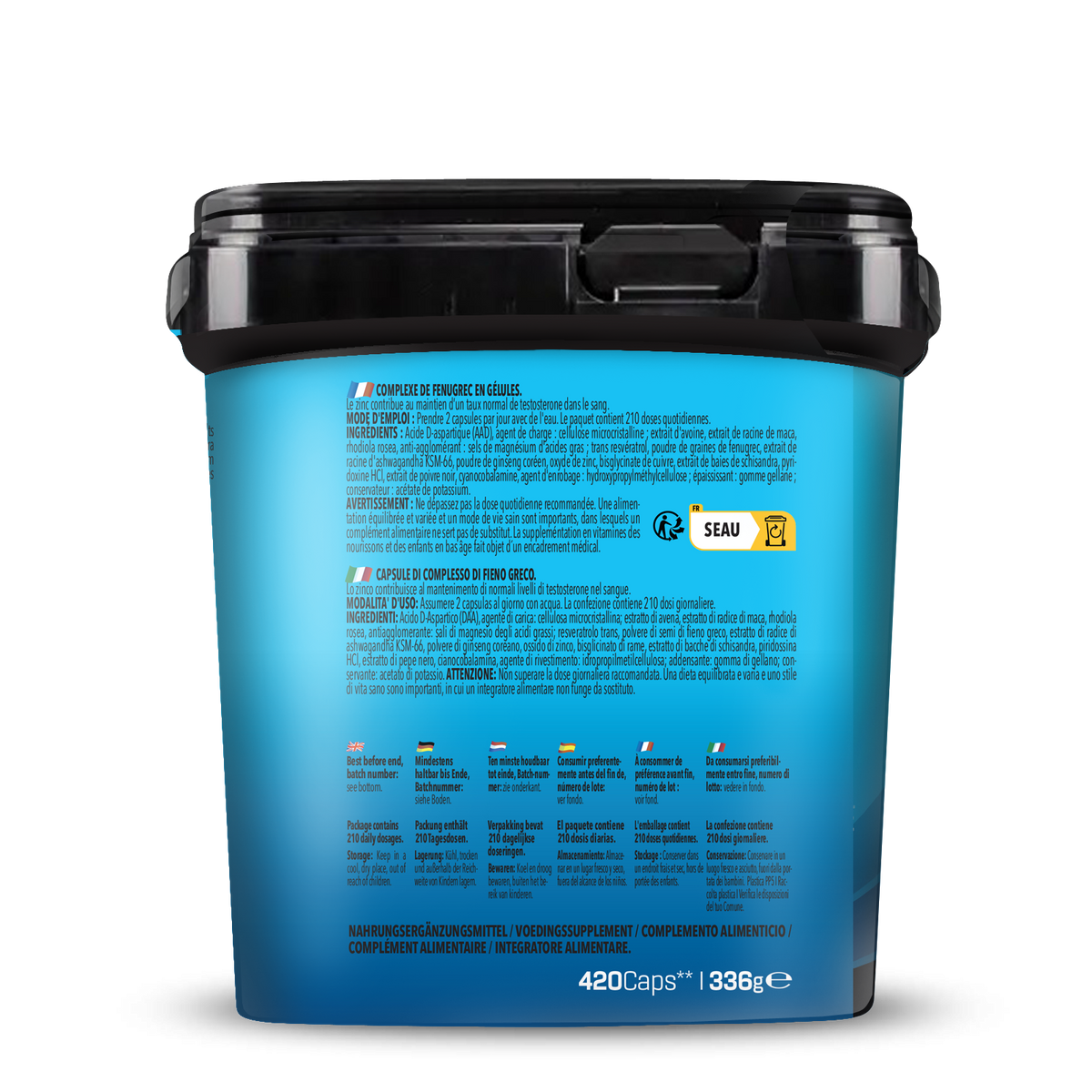 BIG PACK Testo Extreme 2.0 - nouvelle formule (420 gélules)