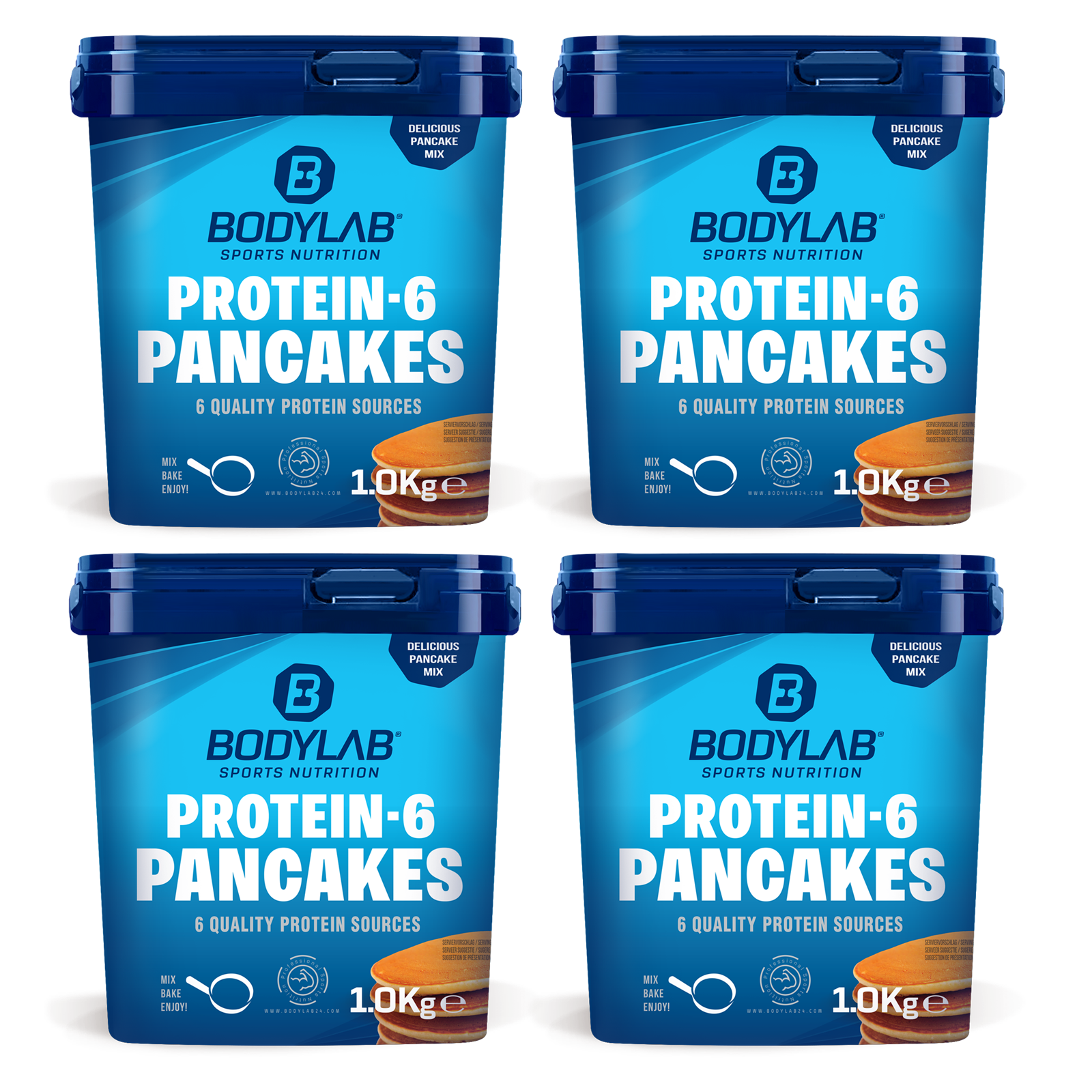 4 x 1000g Protein-6 Pancake Powder