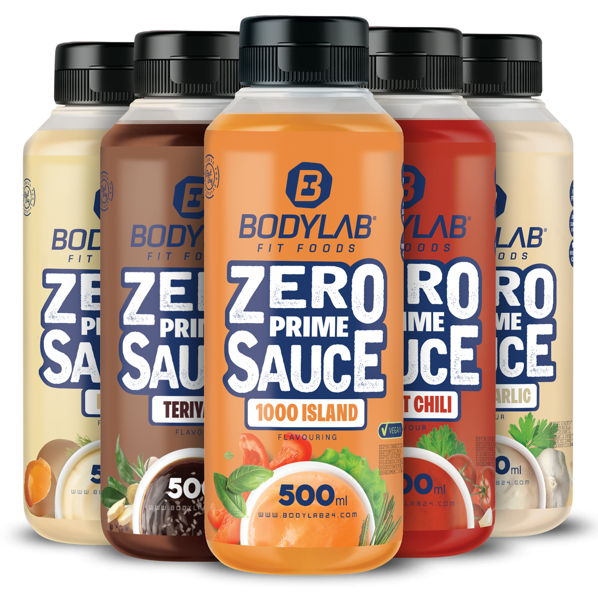5 x ZERO PRIME Saucen (je 500ml)