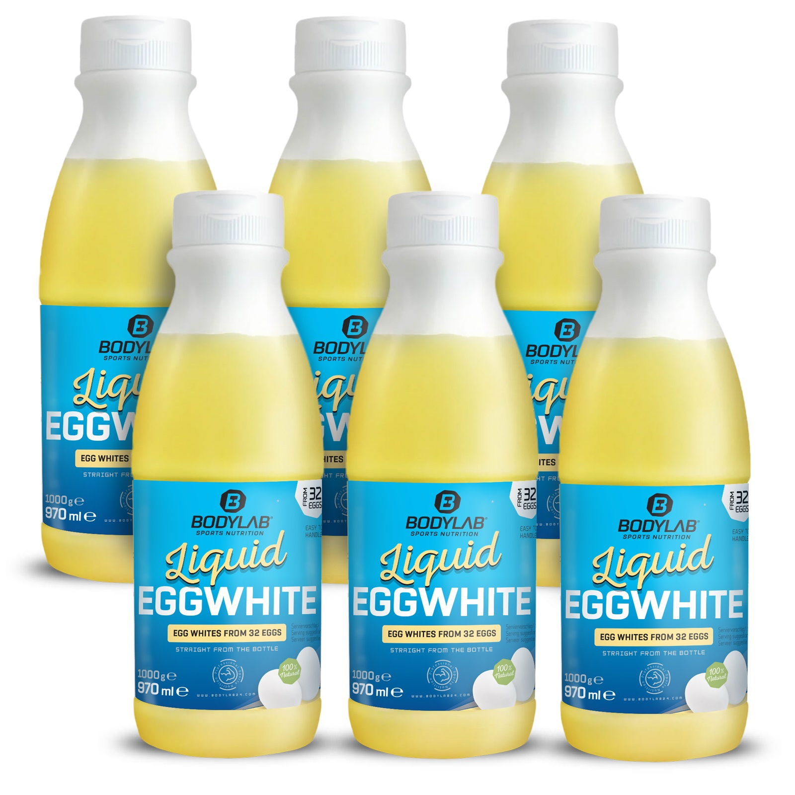 6 x Liquid EGGWHITE - 100% natural (je 970ml)