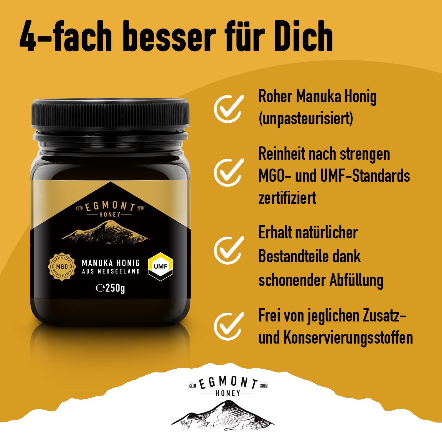 Egmont Miel de Manuka MGO 300+ UMF 10+ (250g)