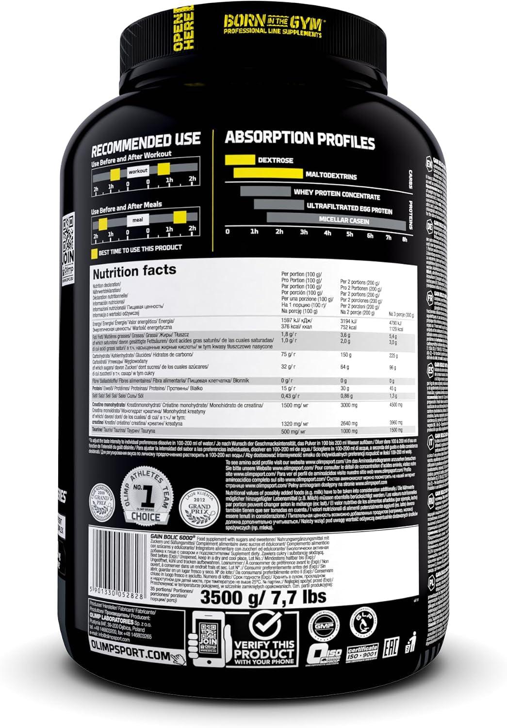 Gain Bolic 6000 (3000g) Schokolade