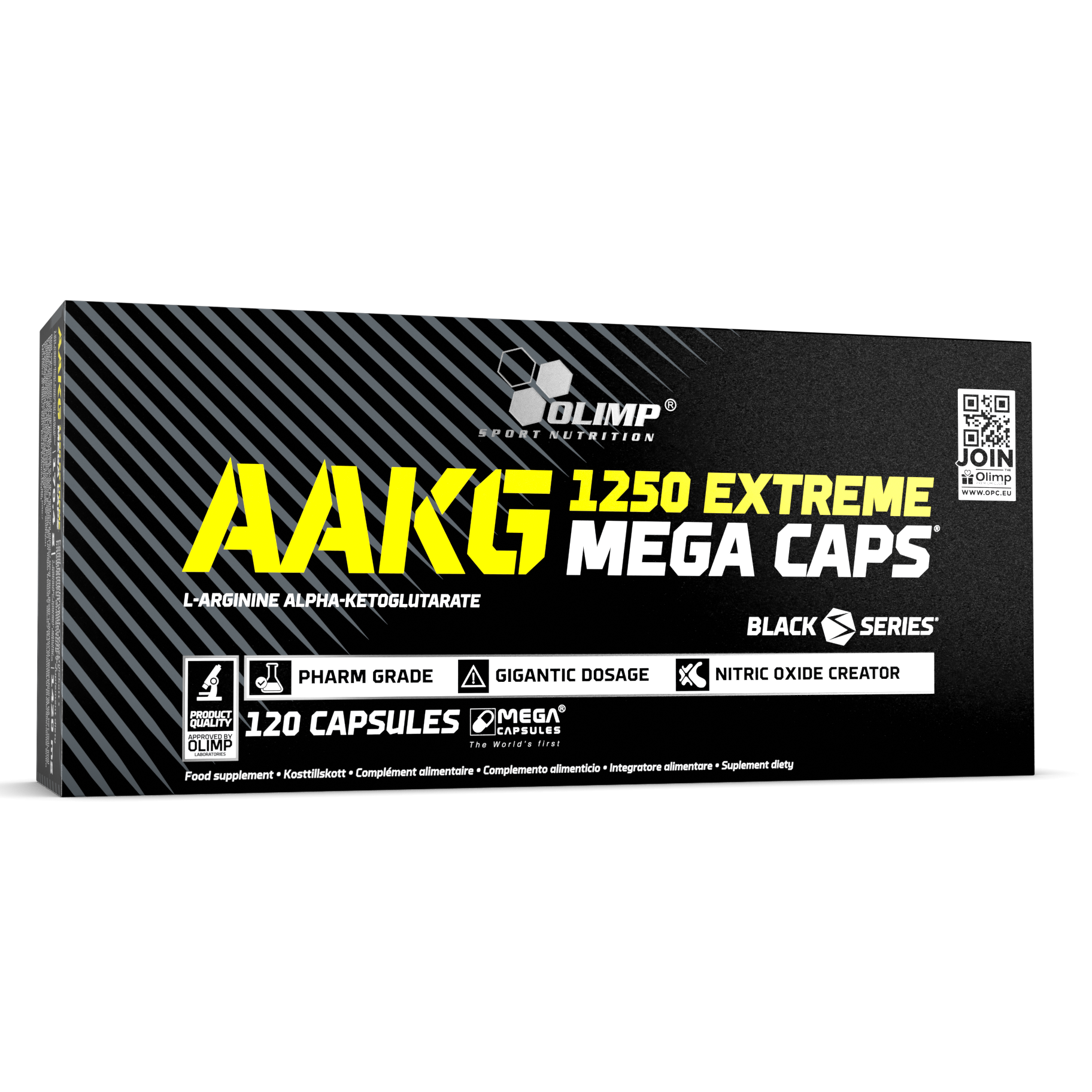 AAKG 1250 Extreme Mega Caps (120 gélules)