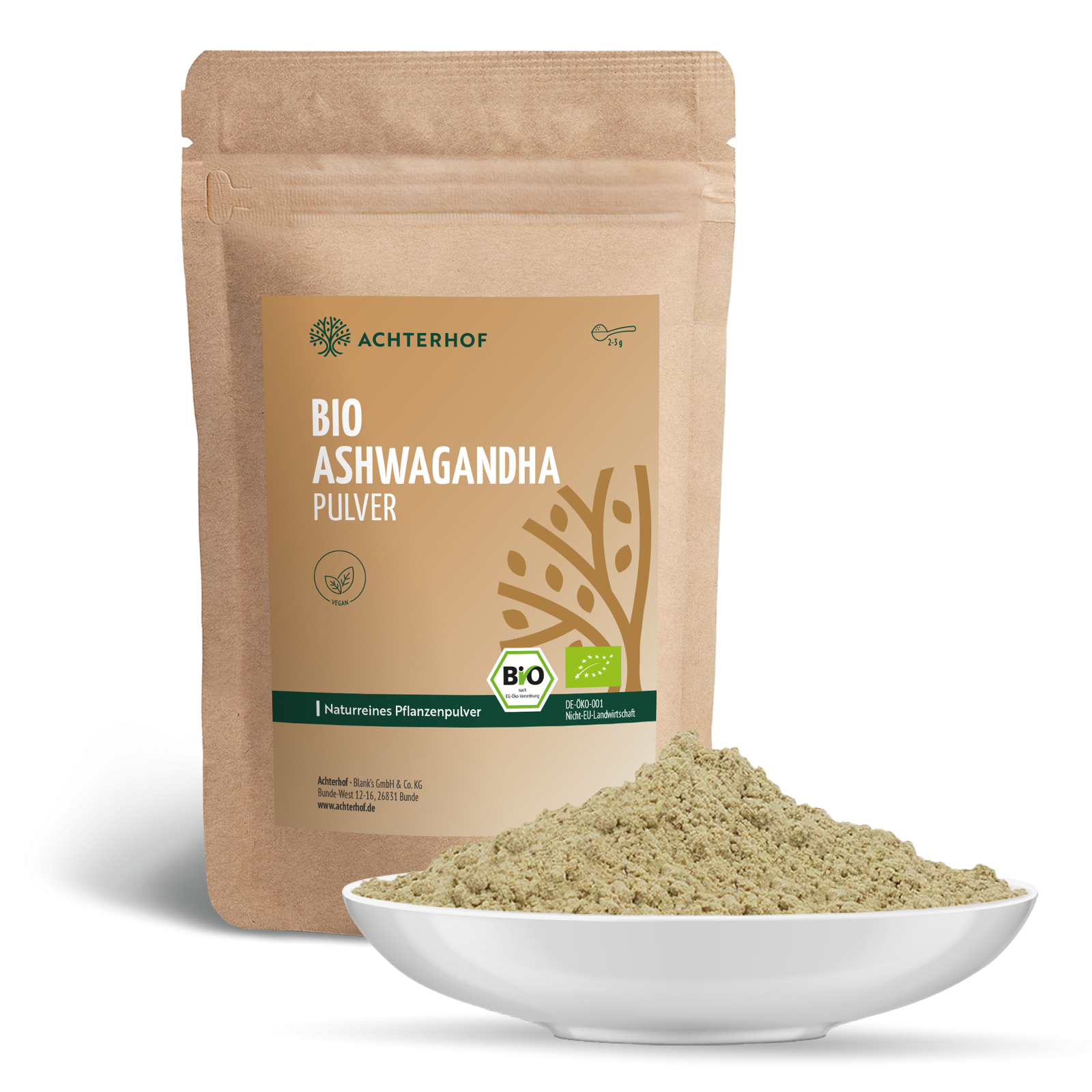 Poudre d'Ashwagandha Bio (250g)