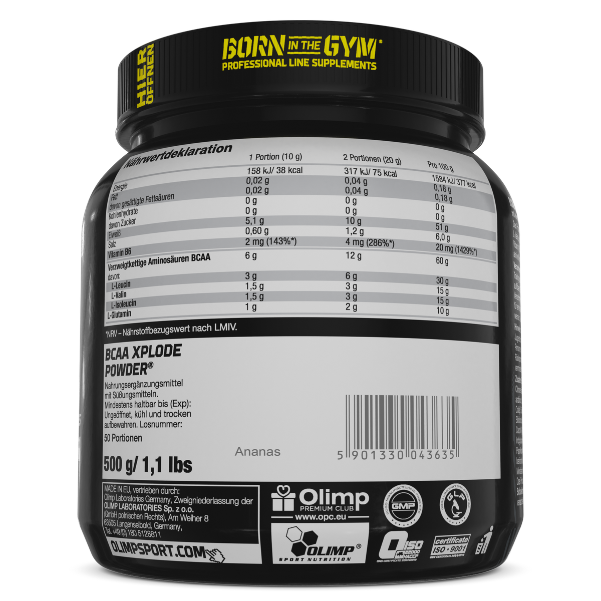 BCAA Xplode Powder (500g)