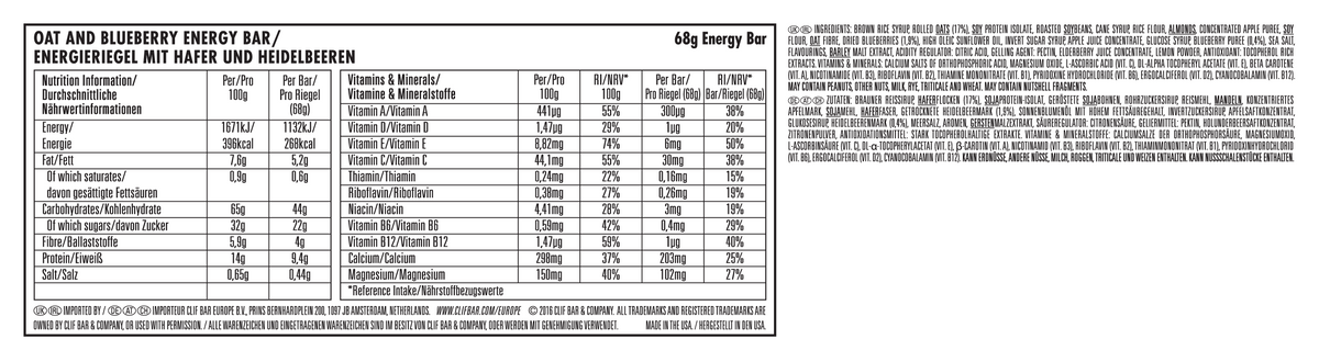 6 x Barres assorties (6x68g)