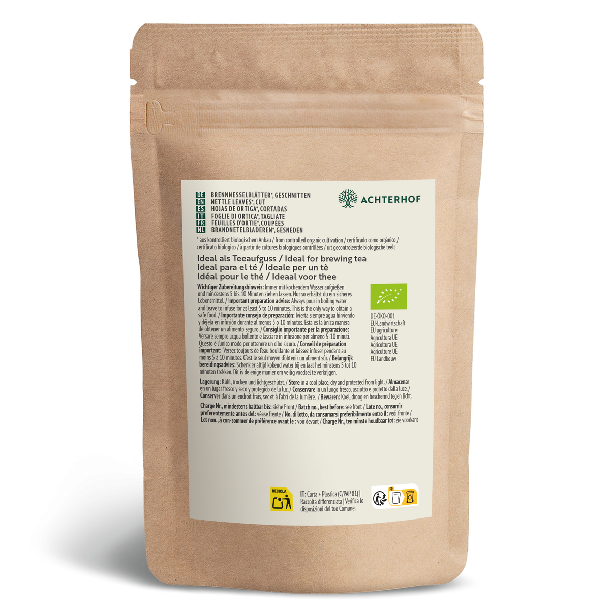 Brennnesselblätter getrocknet Bio (500g)