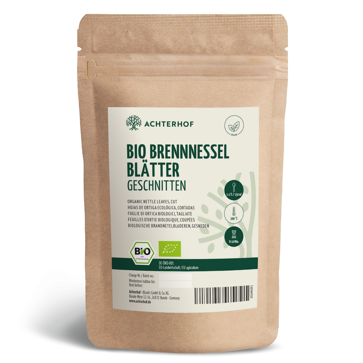 Brennnesselblätter getrocknet Bio (250g)