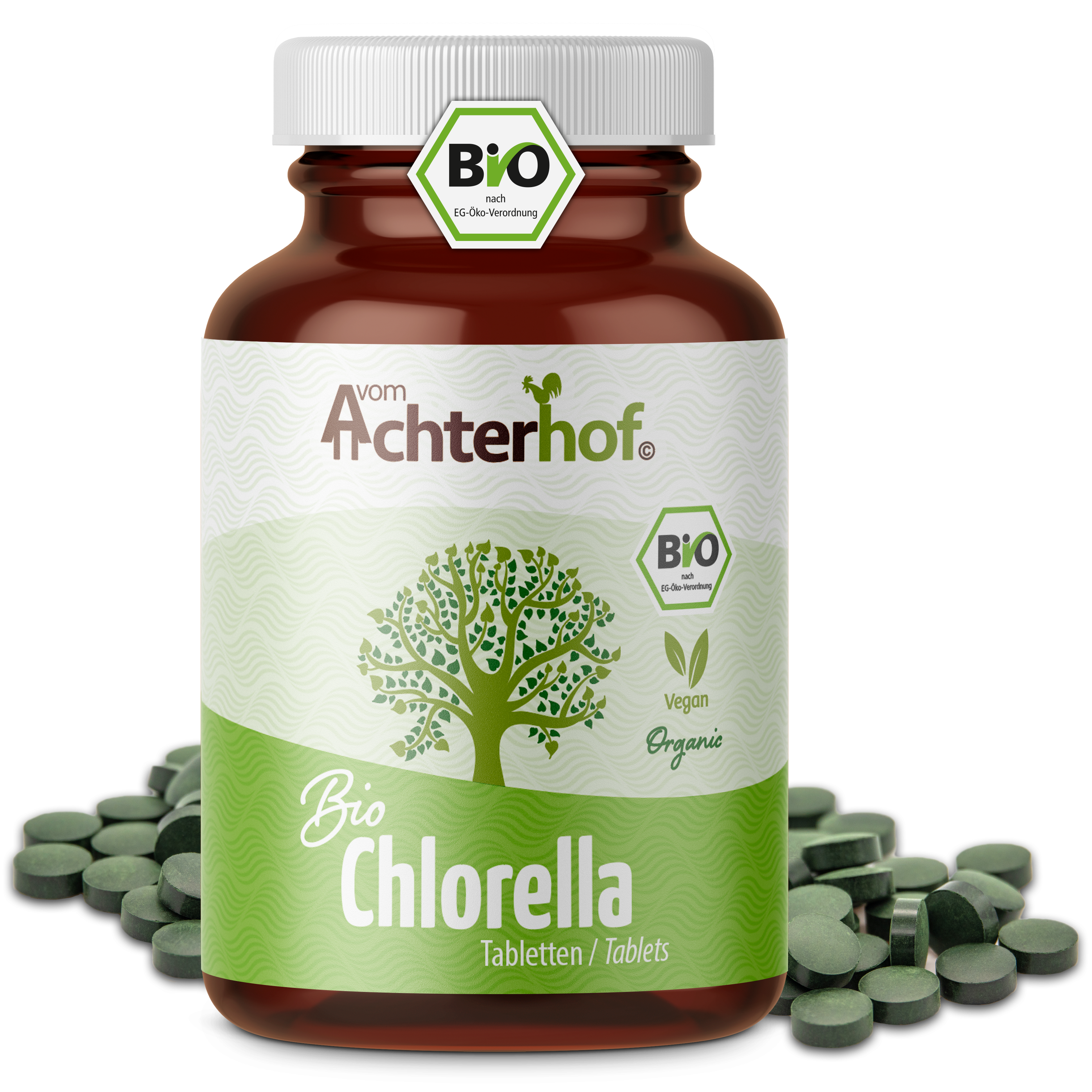 Chlorella Algen Tabletten Bio (400 Tabletten)
