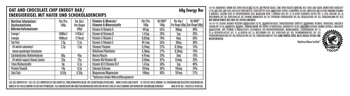 6 x Barres assorties (6x68g)
