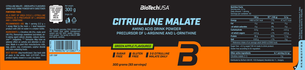 Citrulline Malate (300g)