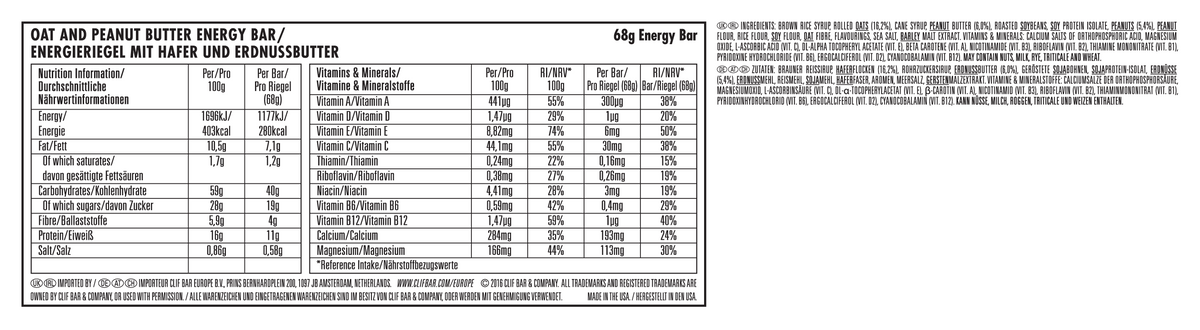 6 x Barres assorties (6x68g)