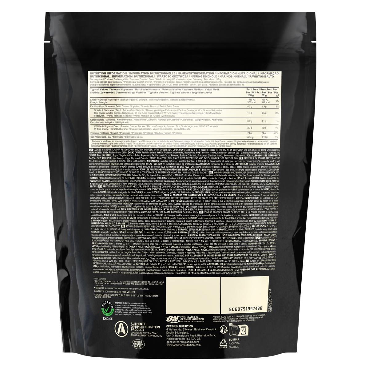 100% Whey Gold Standard (450g)
