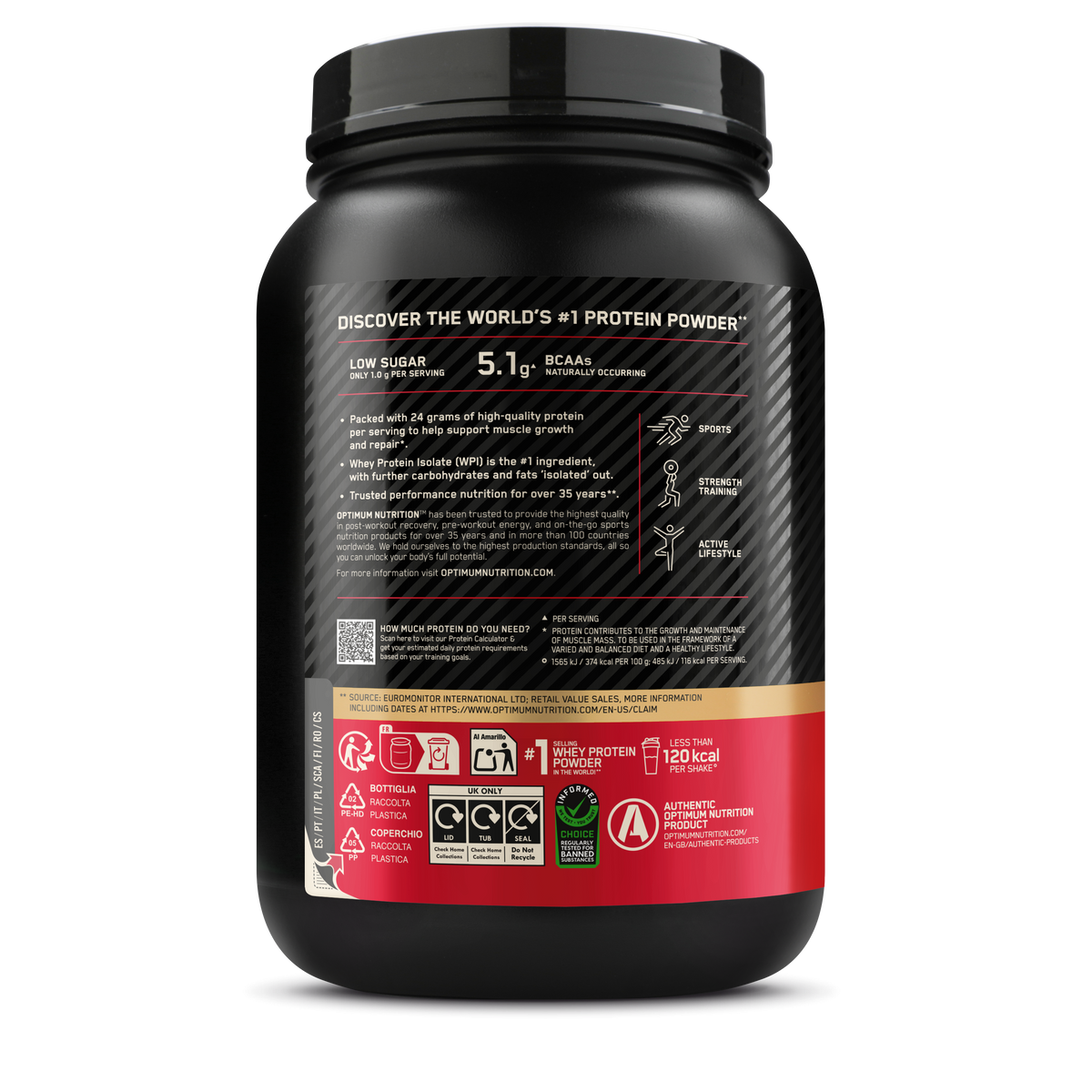 100% Whey Gold Standard (780g) Double Rich Chocolate