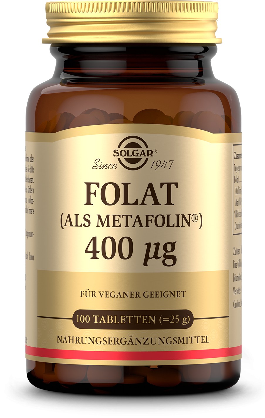 Folat (als Metafolin) 400 µg (100 Tabletten)